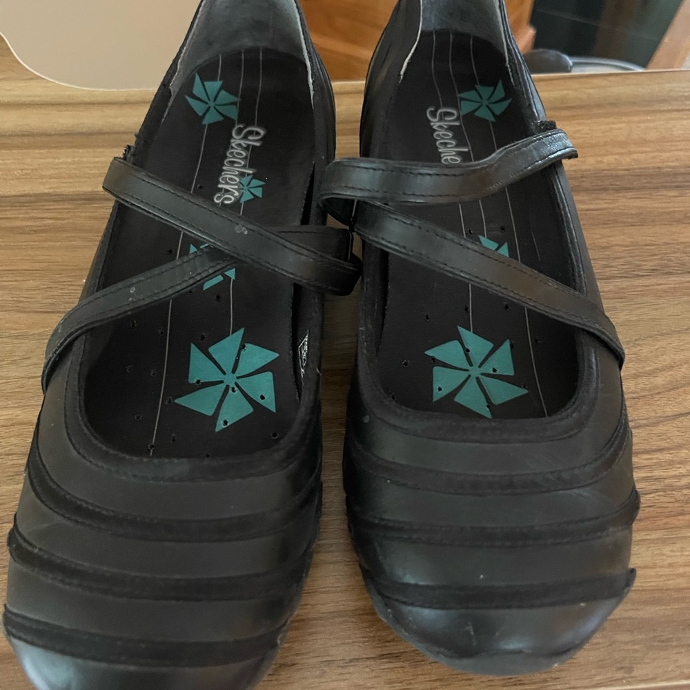 Womens Skechers Black Mary Janes 9.5